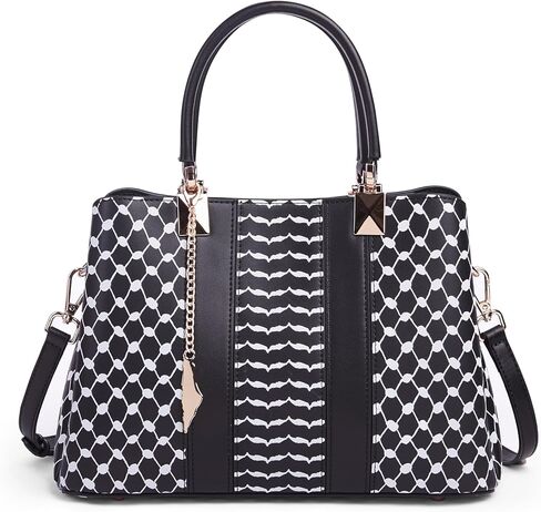 Threads of Heritage Handbag Collection - Genuine split Cowhide Leather - INSPIRED BY THE KEFFIYEH | Modern Heritage in Saudi Arabia