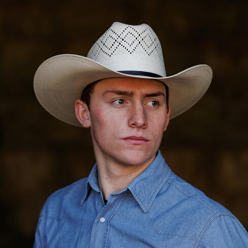 RESISTOL 20X Renner Men's Straw Cowboy Hat in Kuwait
