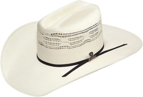 ARIAT Unisex Adult Bangora Straw Western Band Hat, Tan/Black , 7 in Kuwait