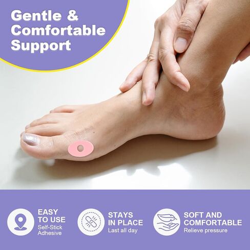 Callus Cushions, Oval Corn Pads, Self-Adhesive Corn Protectors for Pain Relief, Prevents Calluses, Corns, Blisters (Pink, 90 Count Small Size) in Saudi Arabia