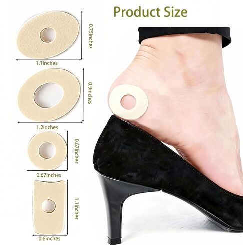 120 Pcs Soft Latex Corn Cushions 4-Shape Self-Adhesive Foam Callus Cushions Anti Friction callus cushions for Heel Toe Feet in Pain Relief Comfortable Shoe Inserts callus cushions in Kuwait