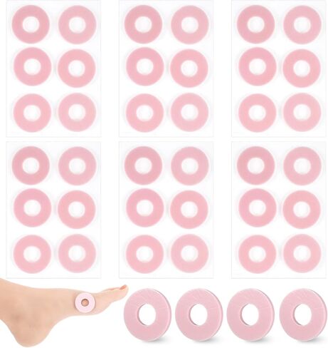 36 Pcs Toe Corn Cushions, Corn Cushions for Toes with Water-Resistant Adhesive, Reduce Pain & Pressure from Shoes, for Toes & Feet (Pink) in Kuwait