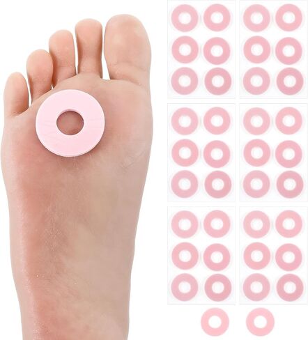36 Pcs Toe Corn Cushions, Corn Cushions for Toes with Water-Resistant Adhesive, Reduce Pain & Pressure from Shoes, for Toes & Feet (Pink) in Kuwait