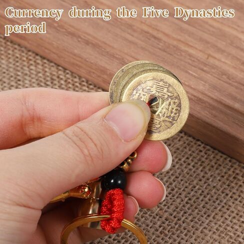 1 PCS Lucky Cat Keychain, 3.6 inch Japanese Keychain with Feng Shui Coins Lucky Cat Charm Vintage Buddha Statue Kitty Key Pendant for Women, Man(Gold) in Kuwait