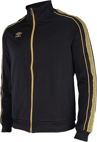 سترة Umbro للرجال بسحاب كامل، مقاس X-Large باللون الأسود Beauty/Team Gold in Kuwait