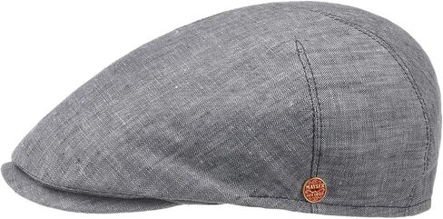 Mayser Sidney Linen Flat Cap Men - Made in The EU in Saudi Arabia