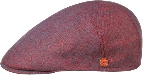 Mayser Sidney Linen Flat Cap Men - Made in The EU in Kuwait