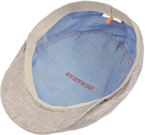 Stetson Brooklin Linen Flat Cap Women/Men Beige 7 1/2-7 5/8 in Kuwait