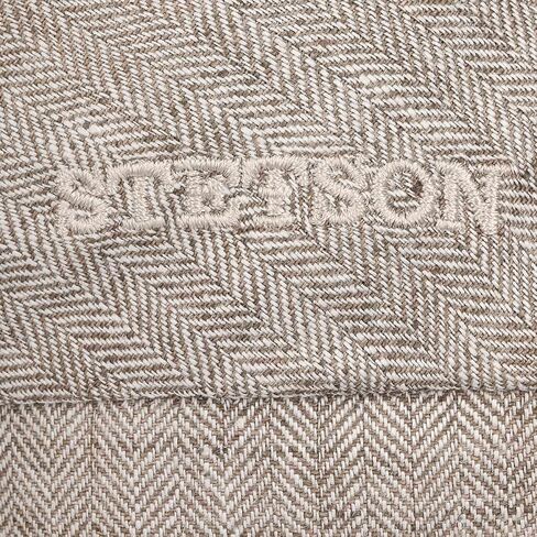Stetson Brooklin Linen Flat Cap Women/Men Beige 7 1/2-7 5/8 in Kuwait