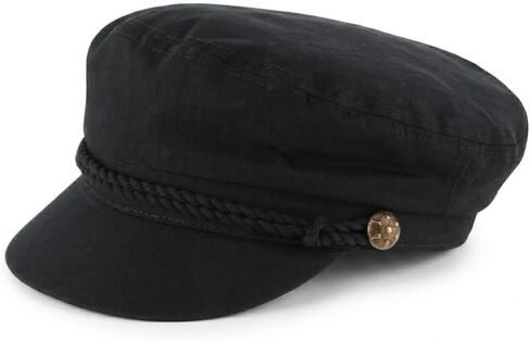 Unisex Greek Fisherman Hat 100% Cotton Sailor Cap Nautical Fiddler One Size in Saudi Arabia