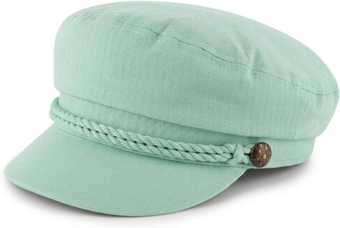 Unisex Greek Fisherman Hat 100% Cotton Sailor Cap Nautical Fiddler One Size in Kuwait