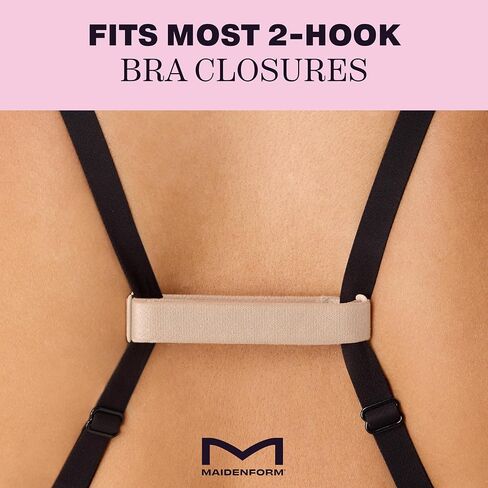 Maidenform Women's Racerback Bra Clip, Elastic Bra Strap Converter for Women, Removable, Adjustable & Comfortable in Kuwait