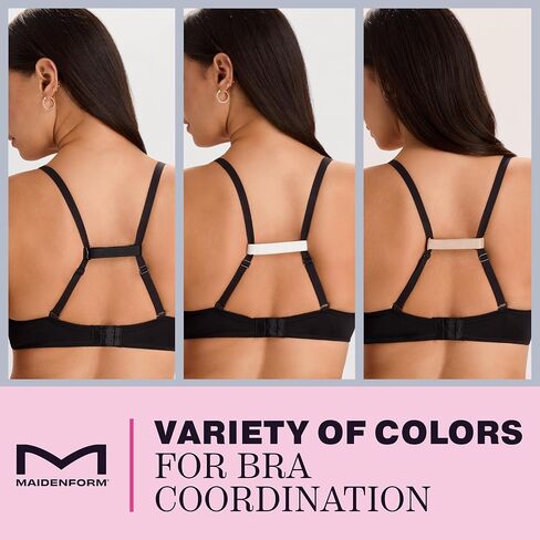 Maidenform Women's Racerback Bra Clip, Elastic Bra Strap Converter for Women, Removable, Adjustable & Comfortable in Kuwait