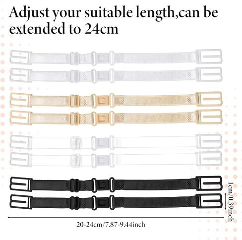 Jeffdad 8 Pcs Bra Strap Clips Holders, Bra Strap Holders for Slipping Non-slip Elastic BraStrap Holder Adjustable Bras Band Holder for Women Keep BraStraps In Place(4 Colors) in Kuwait