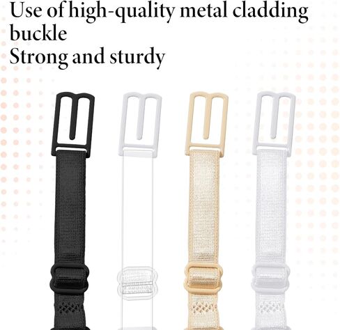 Jeffdad 8 Pcs Bra Strap Clips Holders, Bra Strap Holders for Slipping Non-slip Elastic BraStrap Holder Adjustable Bras Band Holder for Women Keep BraStraps In Place(4 Colors) in Kuwait