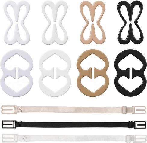 11 Pack Bra Strap Clips Adjustable Conceal Bras Clip Bras Clips to Make Racerback Bra Strap Holders for Full Cup Size Ballet Dance Cleavage Control in Kuwait
