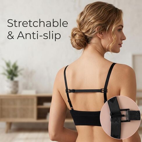 11 Pack Bra Strap Clips Adjustable Conceal Bras Clip Bras Clips to Make Racerback Bra Strap Holders for Full Cup Size Ballet Dance Cleavage Control in Kuwait