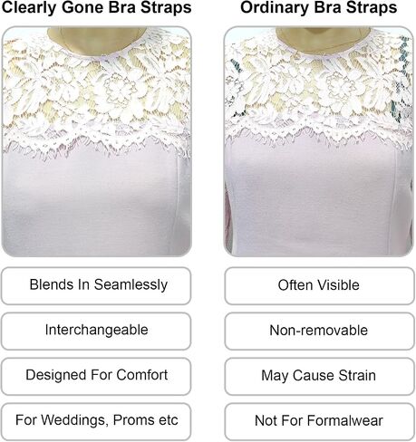 Invisible Silicone Bra Straps, Non-Slip Clear Convertible Bra Straps for Dancers, Adjustable for Strapless Bras in Saudi Arabia