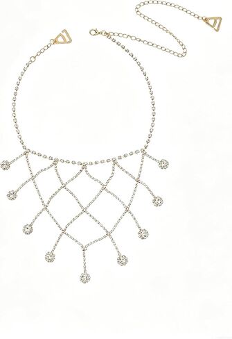 2Pcs Rhinestone Shoulder Strap Chain Jewelry Crystal Bra Arm Chainsfor Women Evening Parties in Saudi Arabia