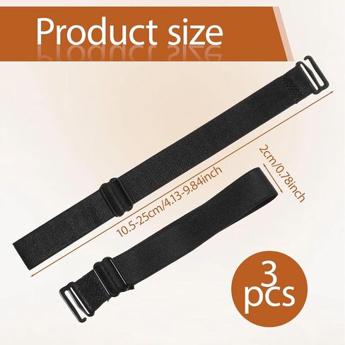 3 PCS Bra Strap Clips for Slipping, Bra Strap Clips for Racerback Women's Elastic Bras Straps Holders Non-slip Conceal Black Racerback Converters in Saudi Arabia