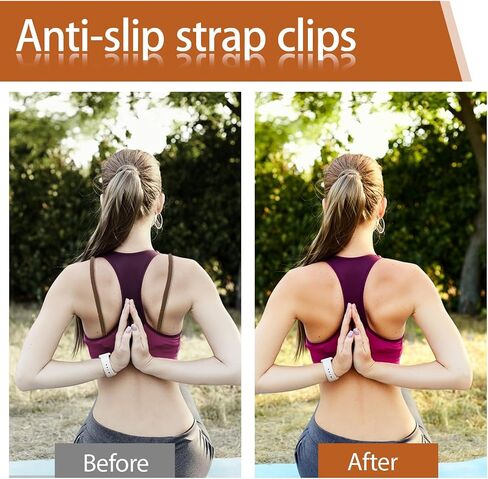 3 PCS Bra Strap Clips for Slipping, Bra Strap Clips for Racerback Women's Elastic Bras Straps Holders Non-slip Conceal Black Racerback Converters in Saudi Arabia