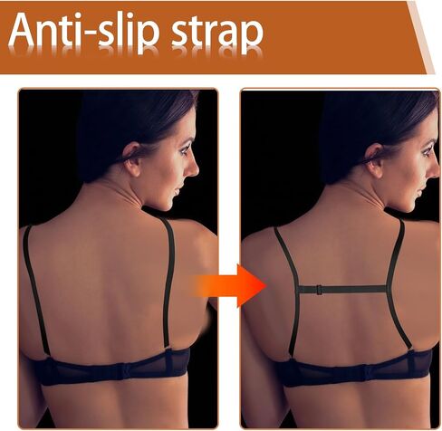 3 PCS Bra Strap Clips for Slipping, Bra Strap Clips for Racerback Women's Elastic Bras Straps Holders Non-slip Conceal Black Racerback Converters in Saudi Arabia