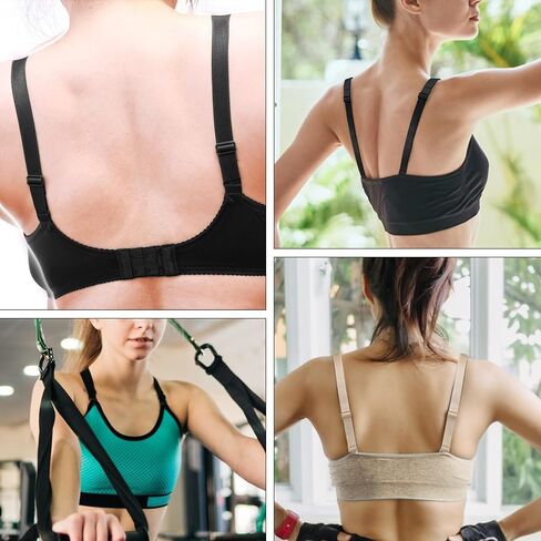 4-Pairs Bra Straps Replacement Convertible Bra Straps Shoulder Bra Straps Adjustable Elastic Bra Strap Holders Multi Color Women Bra Straps(18mm Width in Saudi Arabia