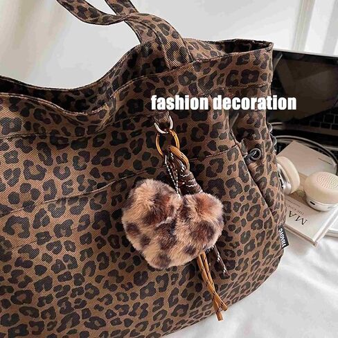 leopard cheetah print tote bag for women, y2k animal print purse with zipper, large work tote bags with pockets, everyday purse for travel cheetah gifts accessories stuff | leopard print in Saudi Arabia
