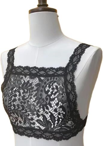 سيدة الدانتيل ساحة الرقبة Bralette إدراج تراكب لوحة التواضع سترة الدانتيل تراكب أعلى الانقسام غطاء لوحة التواضع in Kuwait