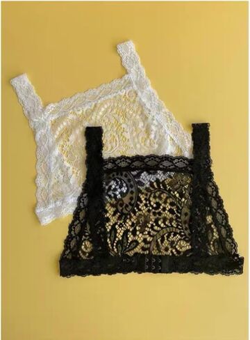 سيدة الدانتيل ساحة الرقبة Bralette إدراج تراكب لوحة التواضع سترة الدانتيل تراكب أعلى الانقسام غطاء لوحة التواضع in Kuwait
