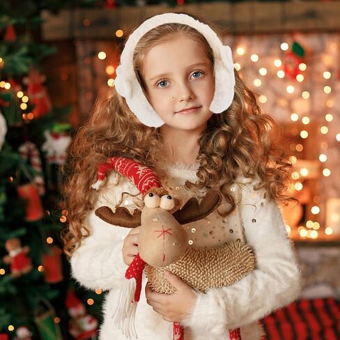 ULTECHNOVO Plush Winter Earmuffs Adorable Ear Warmers Soft Faux Fur Ear Cover for Boys Cold Weather Outdoor Warm-keeping in Kuwait