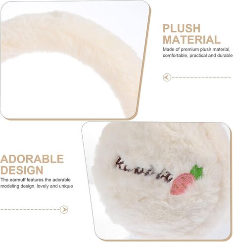 ULTECHNOVO Plush Winter Earmuffs Adorable Ear Warmers Soft Faux Fur Ear Cover for Boys Cold Weather Outdoor Warm-keeping in Kuwait