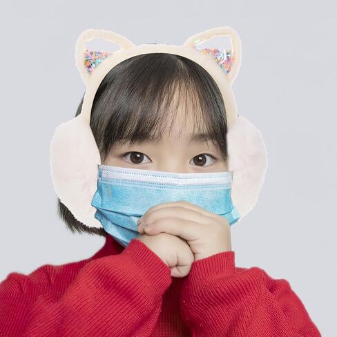Housoutil Cute Cat Ear Plush Earmuffs Winter Foldable Thermal Ear Covers Soft Fleece for Boys and Outdoor Cold Weather in Kuwait