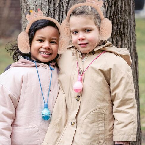 OSALADI ’s Thick Winter Earmuffs with Faux Rabbit Fur Crown Design, Warm Ear Cover for Outdoor Use, Beige Fleece Ear Warmer for Boys and Random Color in Kuwait