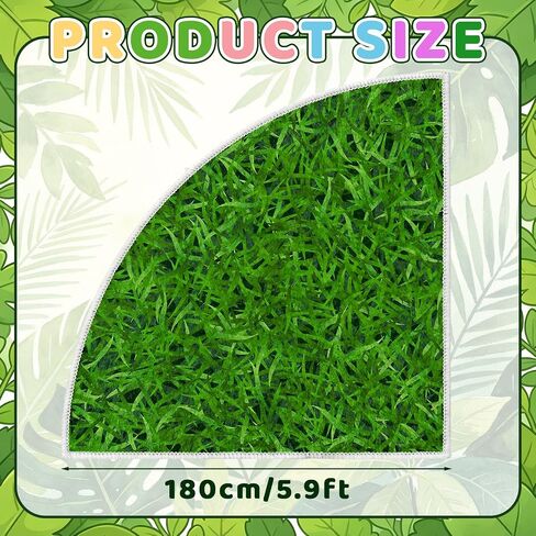 5.9 ft Classroom Quarter Circle Rug Non Slip Grass Carpet Reading Corner Rug for Elementary Preschool Daycares School Calming Corner Home Bedroom Playroom Decor in Kuwait