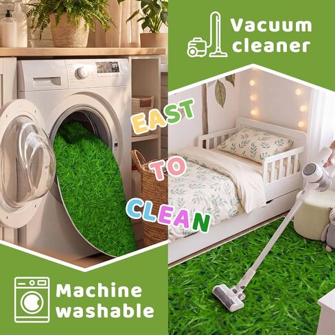 5.9 ft Classroom Quarter Circle Rug Non Slip Grass Carpet Reading Corner Rug for Elementary Preschool Daycares School Calming Corner Home Bedroom Playroom Decor in Kuwait