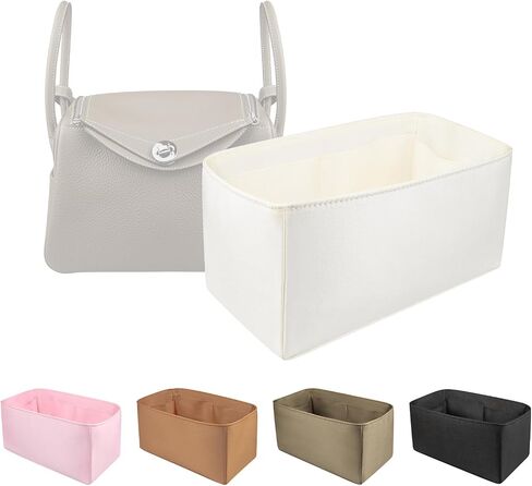 Organizer Insert for Lindy 19/26/30/34/45, Satin Inner Bag Organiser(Size: LD26, Color: Etoupe Grey) in Saudi Arabia