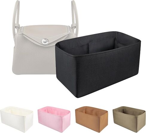 Organizer Insert for Lindy 19/26/30/34/45, Satin Inner Bag Organiser(Size: LD26, Color: Etoupe Grey) in Saudi Arabia