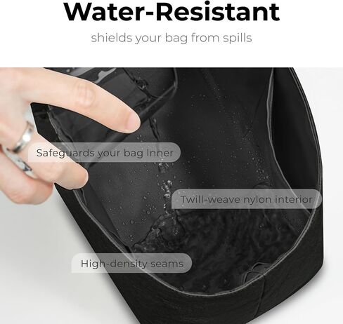 Handbag Organizer Insert for YSL LE 5 À 7 Supple Samll Hobo Bag,Custom Fit Inside Premium Matte Black Lightweight WaterResistant Purse Insert with Cup Holder Accessories in Kuwait