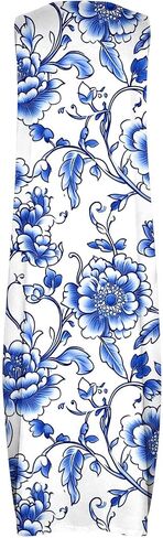 Womens Summer Dresses Floral Printed Tank A-Line Sundresses V-Neck Casual Loose Beach Vacation Trendy Outfit in Saudi Arabia