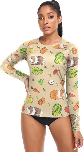 Rash Guard for Women UPF 50+ Swim Shirts Long Sleeve Sun Protection Beach Surfing Swimming Tops in Saudi Arabia