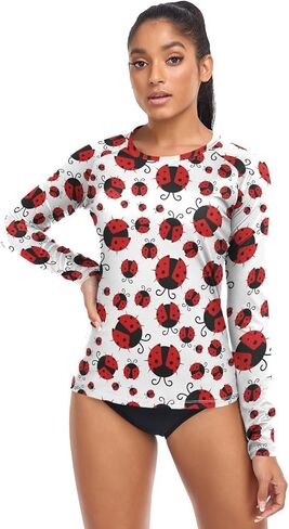 Rash Guard for Women UPF 50+ Swim Shirts Long Sleeve Sun Protection Beach Surfing Swimming Tops in Saudi Arabia