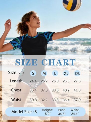 ANGEL CITIZ Women's Swim Shirt UPF 50+ Short Sleeve Rash Guard UV Sun Protection Swimsuit Bathing Suit Top in Saudi Arabia