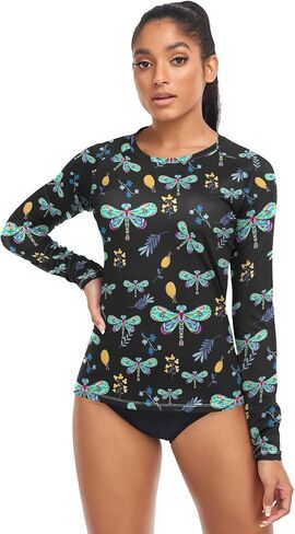 Rash Guard for Women UPF 50+ Swim Shirts Long Sleeve Sun Protection Beach Surfing Swimming Tops in Saudi Arabia