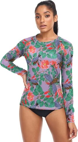 Rash Guard for Women UPF 50+ Swim Shirts Long Sleeve Sun Protection Beach Surfing Swimming Tops in Saudi Arabia
