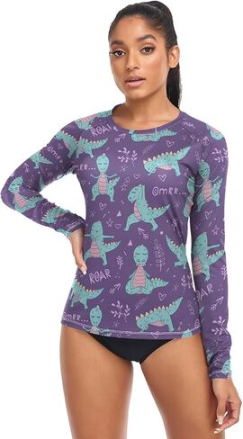 Rash Guard for Women UPF 50+ Swim Shirts Long Sleeve Sun Protection Beach Surfing Swimming Tops in Saudi Arabia