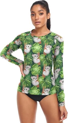 Rash Guard for Women UPF 50+ Swim Shirts Long Sleeve Sun Protection Beach Surfing Swimming Tops in Saudi Arabia