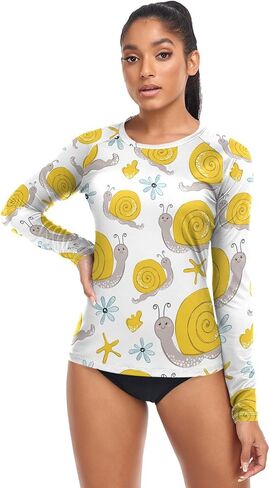 Rash Guard for Women UPF 50+ Swim Shirts Long Sleeve Sun Protection Beach Surfing Swimming Tops in Saudi Arabia