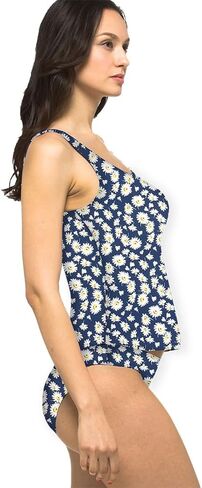 Private Island Hawaii Women UPF50+ Tankini Bathing Swimsuits Sleeveless Tank Bra Top Swim Rash Guard CubanoBoom (TTY) in Kuwait