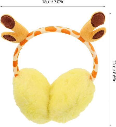 Winter Earmuffs Giraffe Ear Warmers Adjustable Plush Ear Covers for Boys and Cold Weather Protection in Kuwait